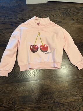Pink Cherry Graphic Hoodie